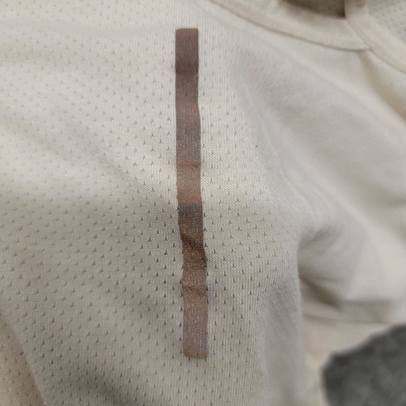 V80 Nike Running Racerback Tank‎ Top Micromesh Womens Medium 523311 Tan Beige - Picture 10 of 12